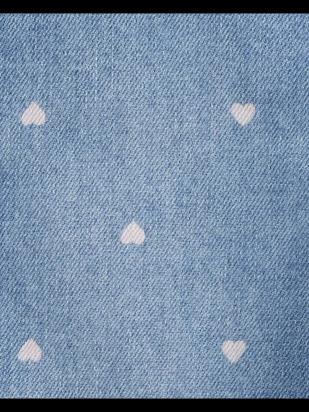 OshKosh B'gosh Light Blue Denim Overalls with Heart Bib